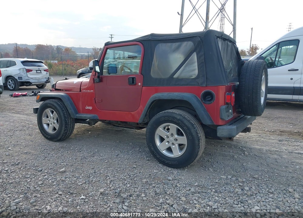 1998 JEEP WRANGLER SE VIN: 1J4FY29P6WP745036