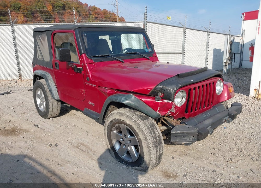 1998 JEEP WRANGLER SE VIN: 1J4FY29P6WP745036
