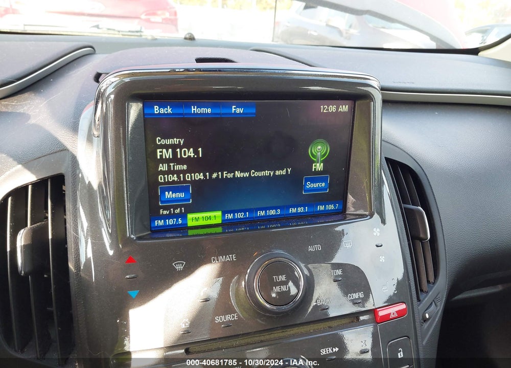 2013 CHEVROLET VOLT VIN: 1G1RF6E49DU117877