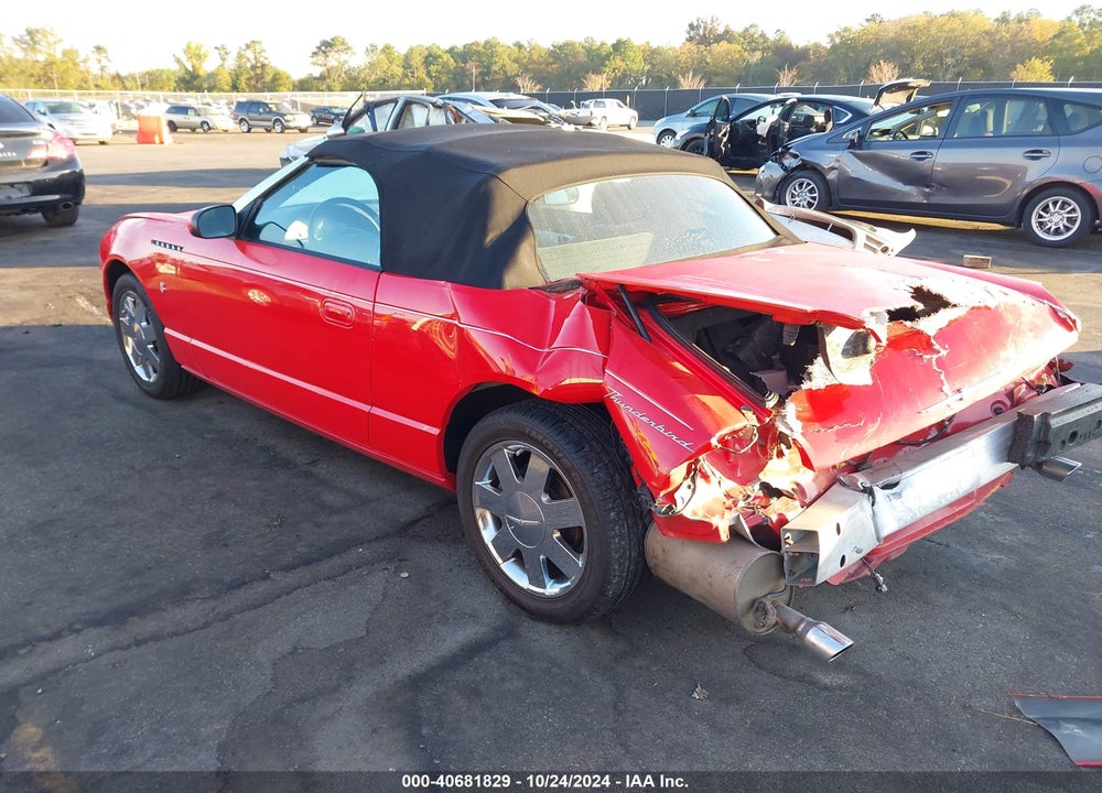 2002 FORD THUNDERBIRD VIN: 1FAHP60AX2Y116312