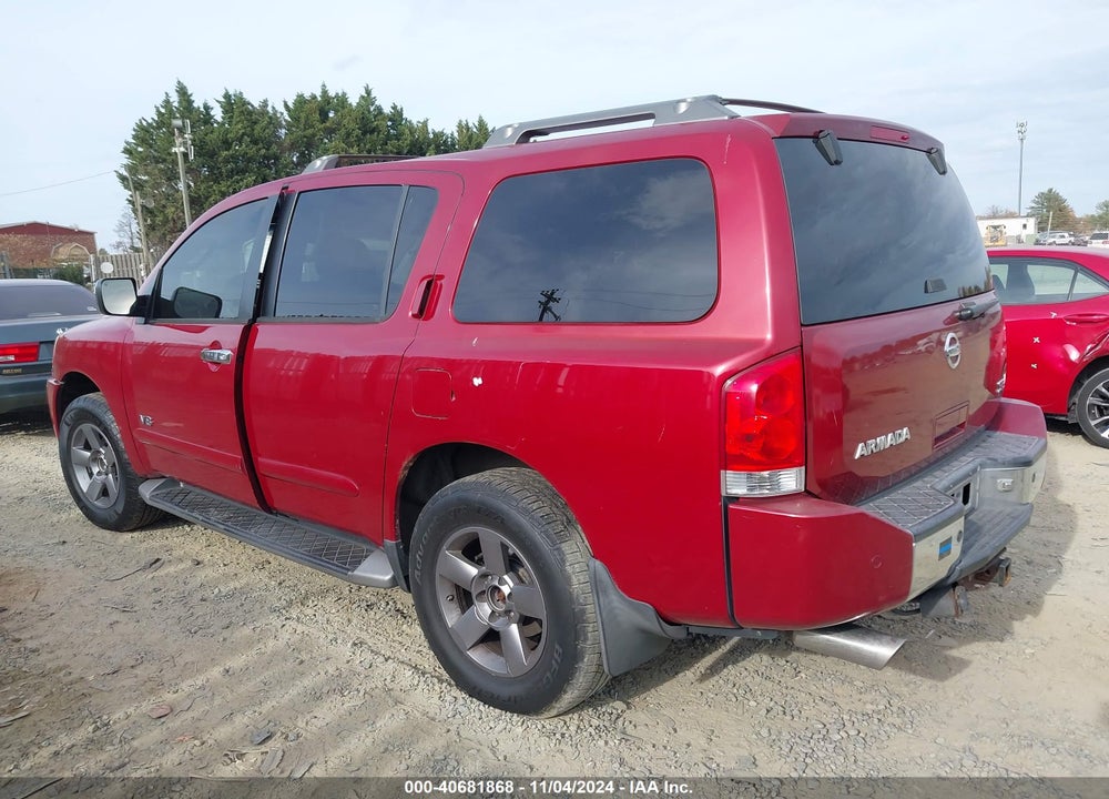 2005 NISSAN ARMADA SE VIN: 5N1AA08B95N700869