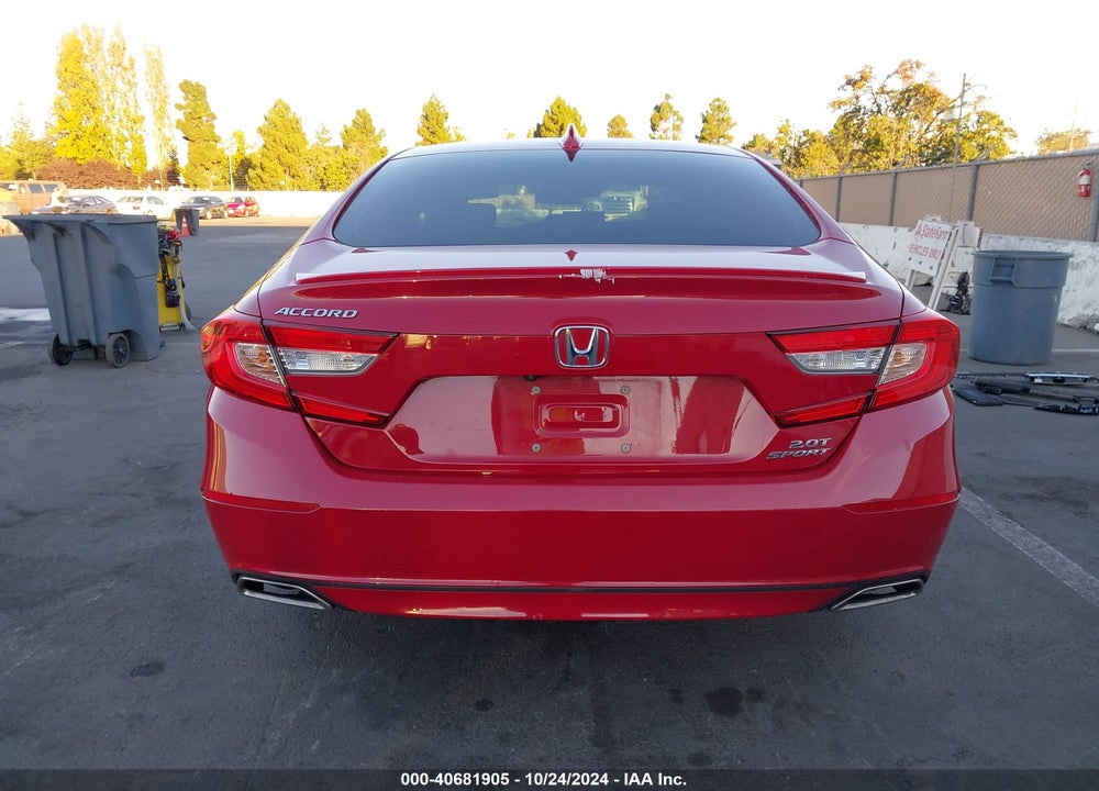 2018 HONDA ACCORD SPORT 2.0T VIN: 1HGCV2F31JA004891