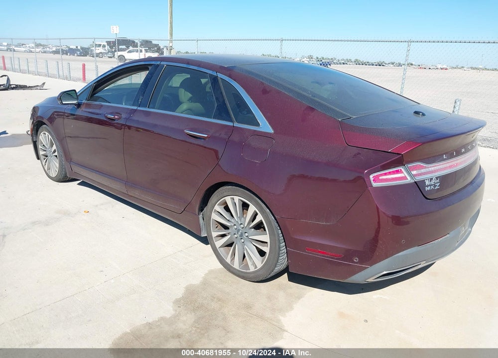 2017 LINCOLN MKZ RESERVE VIN: 3LN6L5E91HR655605