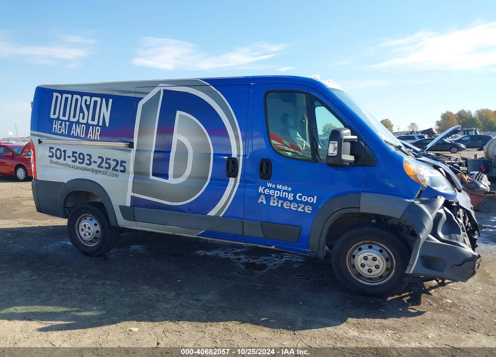 2018 RAM PROMASTER 1500 LOW ROOF 136 WB VIN: 3C6TRVAG5JE109937