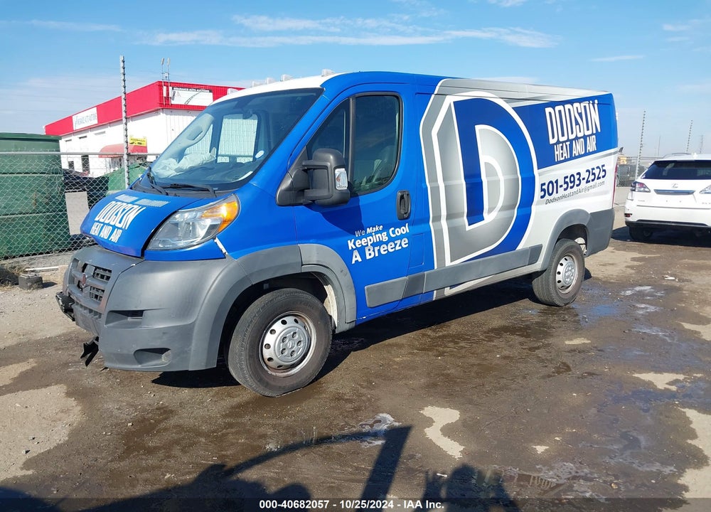 2018 RAM PROMASTER 1500 LOW ROOF 136 WB VIN: 3C6TRVAG5JE109937