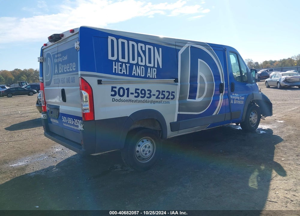 2018 RAM PROMASTER 1500 LOW ROOF 136 WB VIN: 3C6TRVAG5JE109937