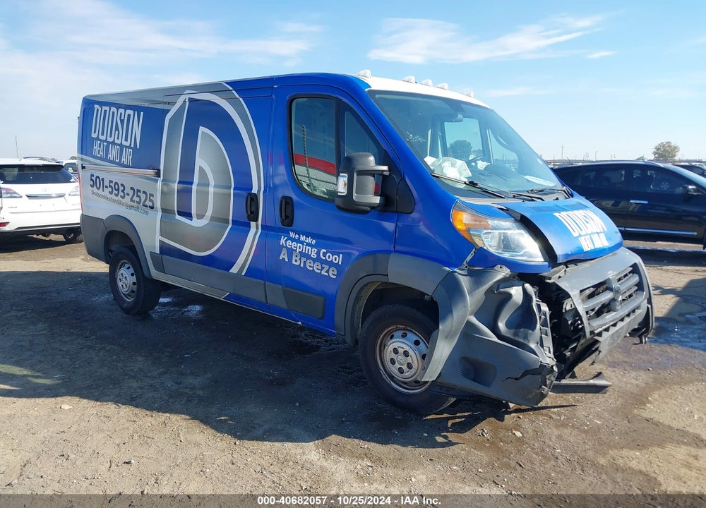2018 RAM PROMASTER 1500 LOW ROOF 136 WB VIN: 3C6TRVAG5JE109937