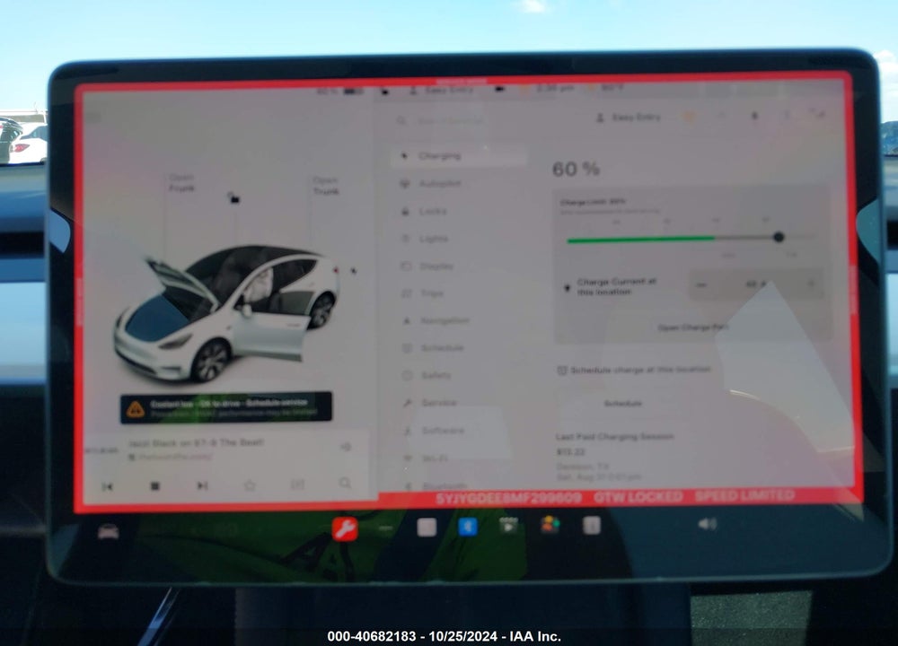 2021 TESLA MODEL Y LONG RANGE DUAL MOTOR ALL-WHEEL DRIVE VIN: 5YJYGDEE8MF299609
