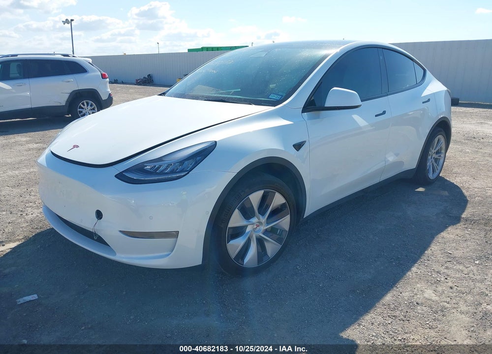 2021 TESLA MODEL Y LONG RANGE DUAL MOTOR ALL-WHEEL DRIVE VIN: 5YJYGDEE8MF299609