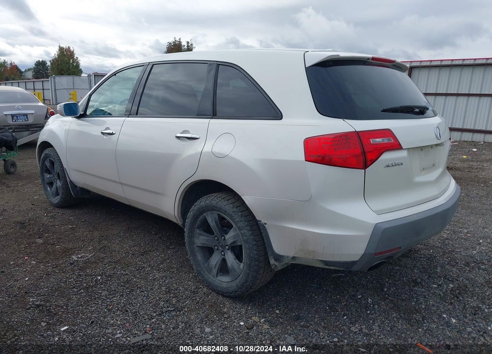 2007 ACURA MDX SPORT PACKAGE VIN: 2HNYD28507H536143