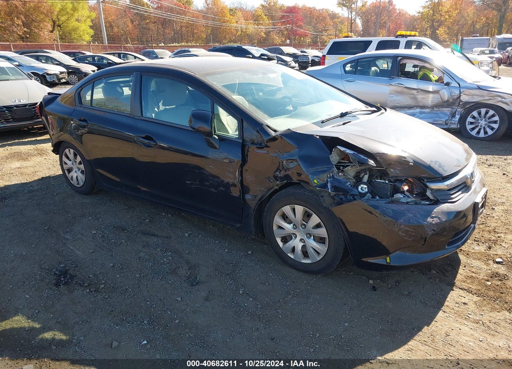 2012 HONDA CIVIC SDN LX VIN: 2HGFB2F5XCH312931