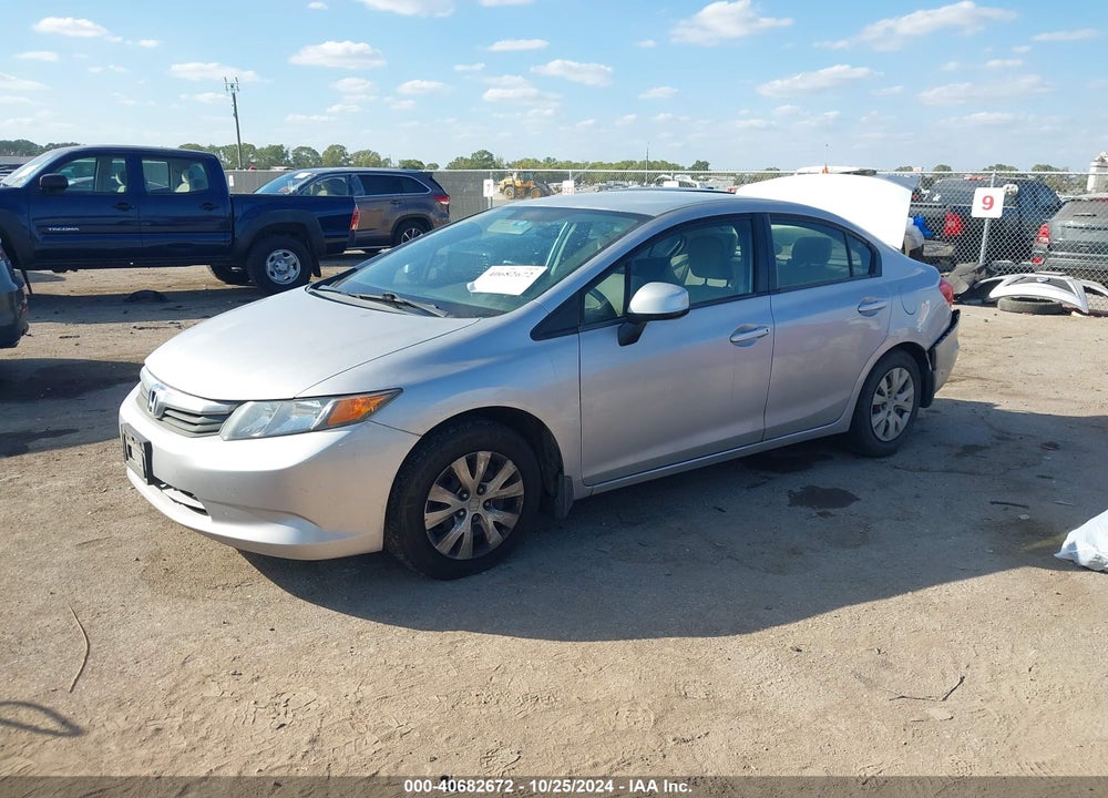 2012 HONDA CIVIC SDN LX VIN: 2HGFB2F59CH334807