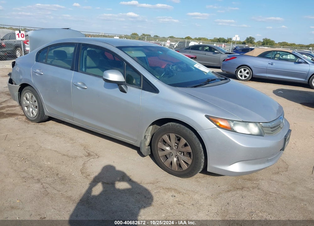 2012 HONDA CIVIC SDN LX VIN: 2HGFB2F59CH334807
