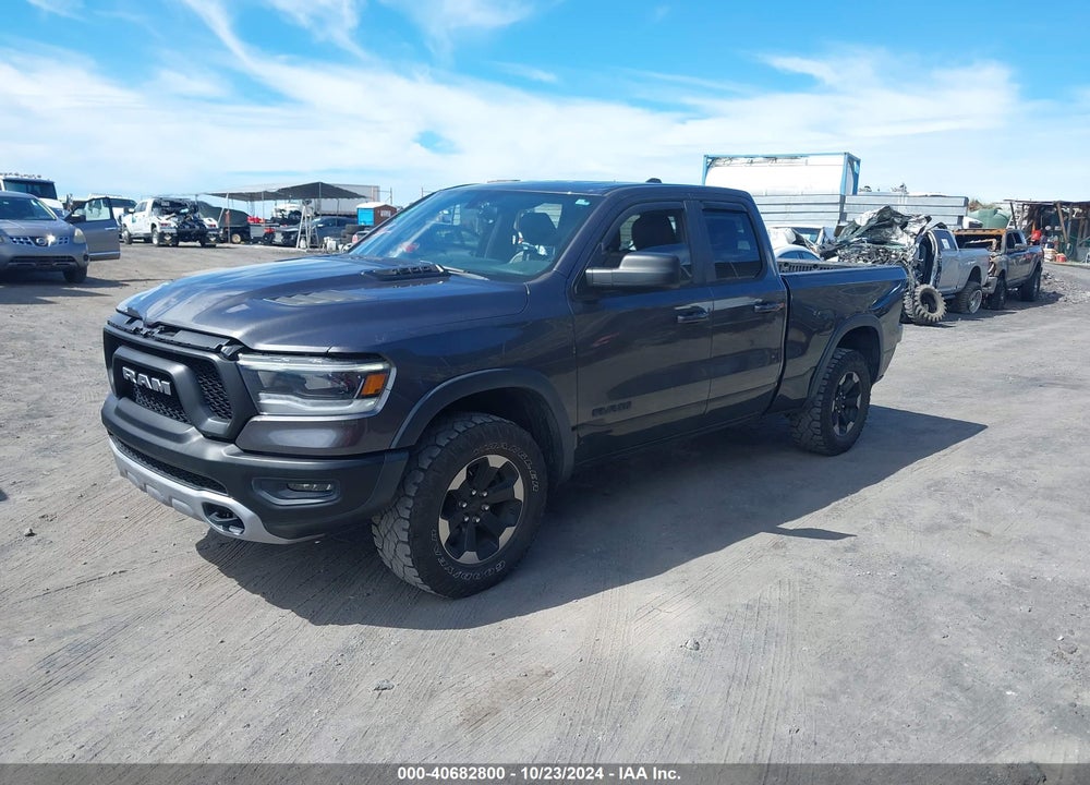 2019 RAM 1500 REBEL  4X4 6'4 BOX VIN: 1C6RRFEG4KN848708