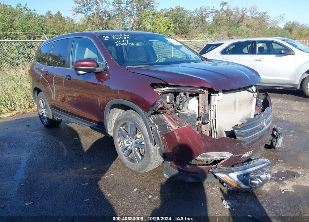 2017 HONDA PILOT EX-L VIN: 5FNYF5H79HB038372