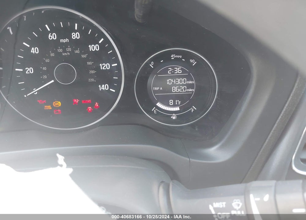 2017 HONDA HR-V EX VIN: 3CZRU5H50HM712617