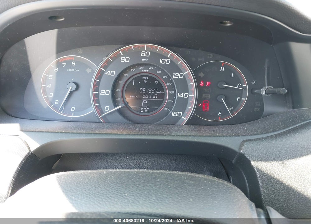 2014 HONDA ACCORD EX-L V-6 VIN: 1HGCT2B84EA005563