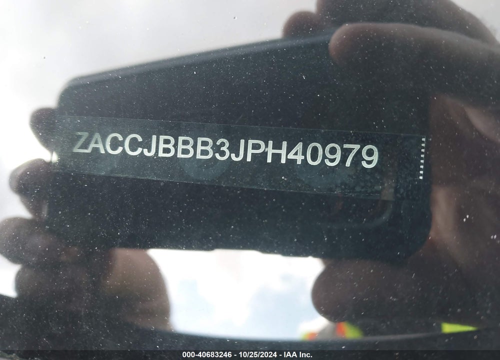 2018 JEEP RENEGADE LATITUDE 4X4 VIN: ZACCJBBB3JPH40979