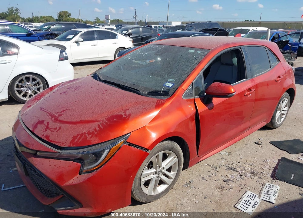 2019 TOYOTA COROLLA SE VIN: JTNK4RBE7K3032192