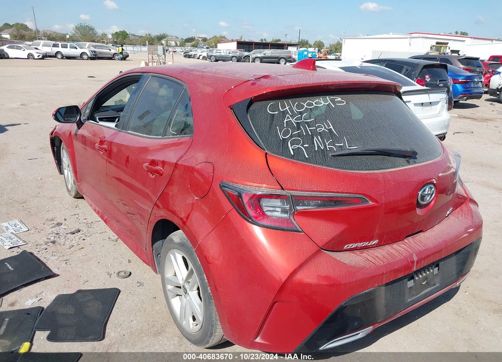 2019 TOYOTA COROLLA SE VIN: JTNK4RBE7K3032192
