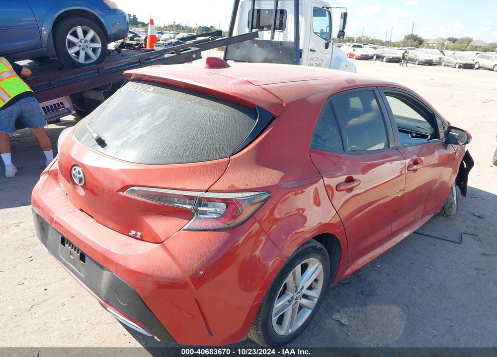 2019 TOYOTA COROLLA SE VIN: JTNK4RBE7K3032192