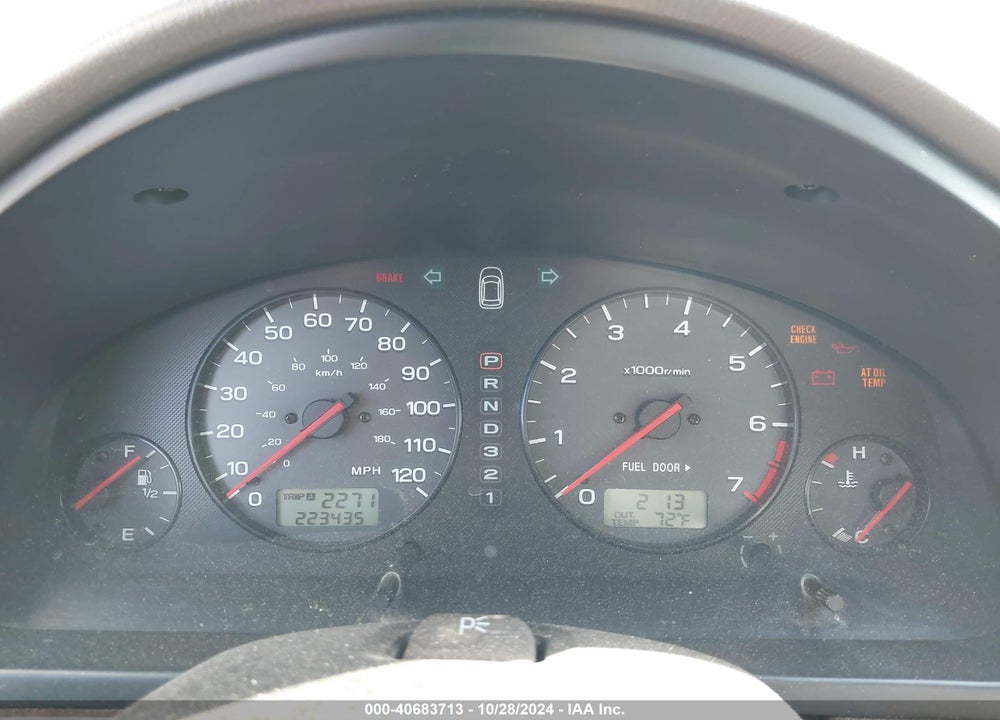 2002 SUBARU OUTBACK LIMITED VIN: 4S3BE686227205500