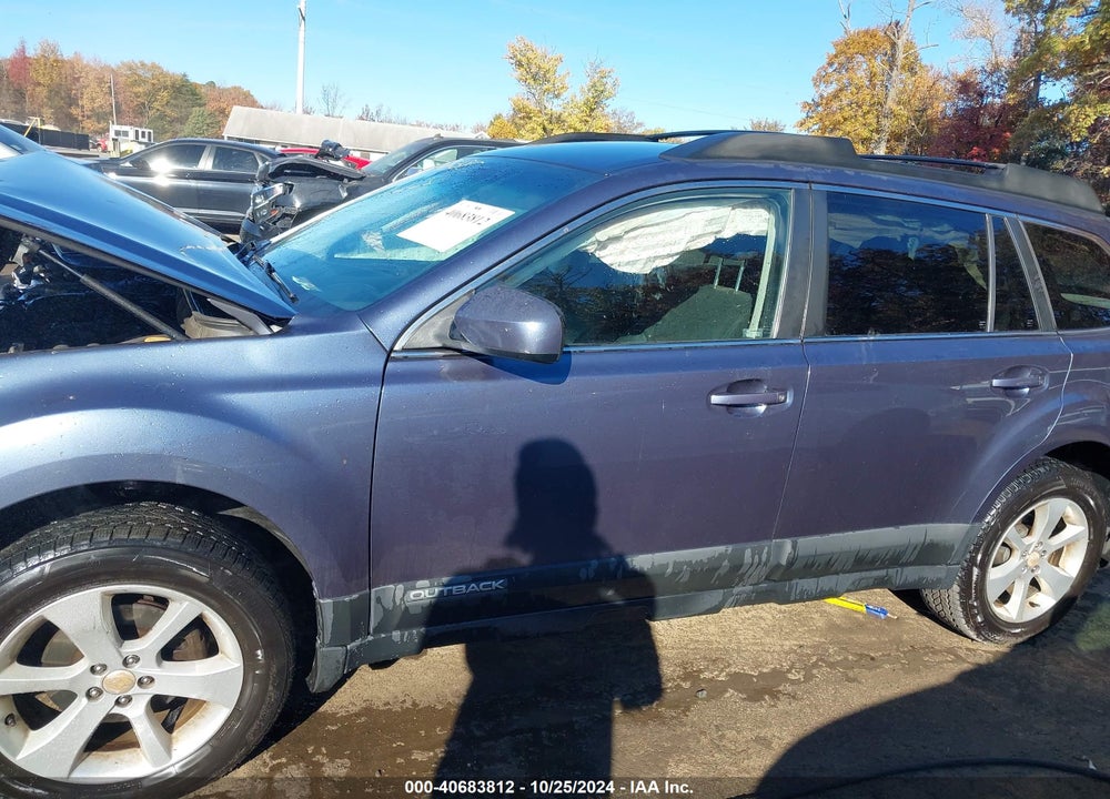 2013 SUBARU OUTBACK 2.5I PREMIUM VIN: 4S4BRBCCXD3274595