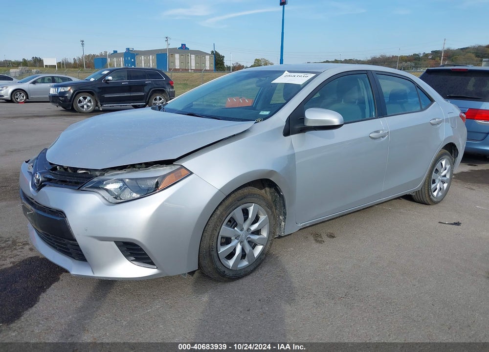 2016 TOYOTA COROLLA LE VIN: 2T1BURHE5GC555804