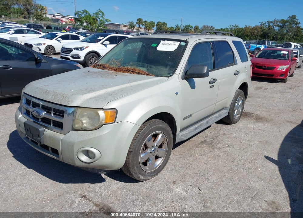 2008 FORD ESCAPE XLT VIN: 1FMCU93138KB91841