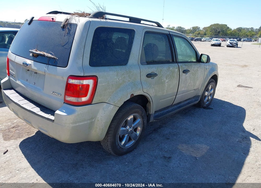 2008 FORD ESCAPE XLT VIN: 1FMCU93138KB91841