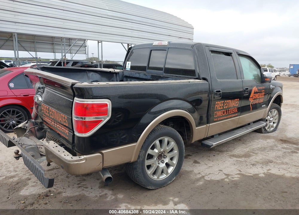 2012 FORD F-150 KING RANCH VIN: 1FTFW1CT4CKD73717