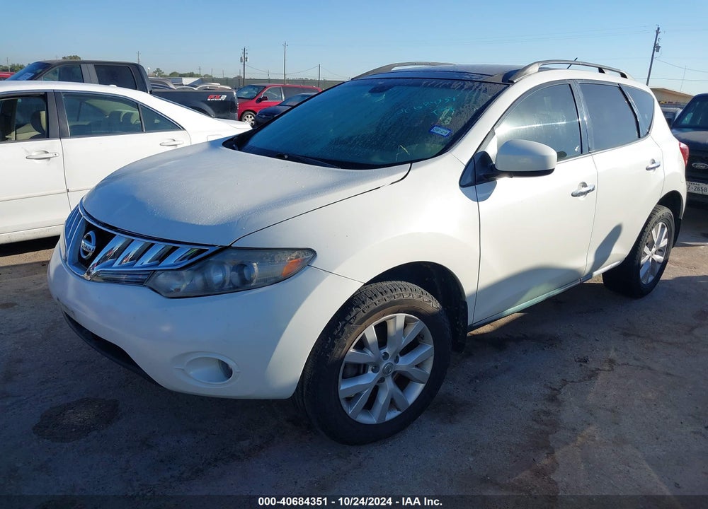 2012 NISSAN MURANO SL VIN: JN8AZ1MW0CW221120