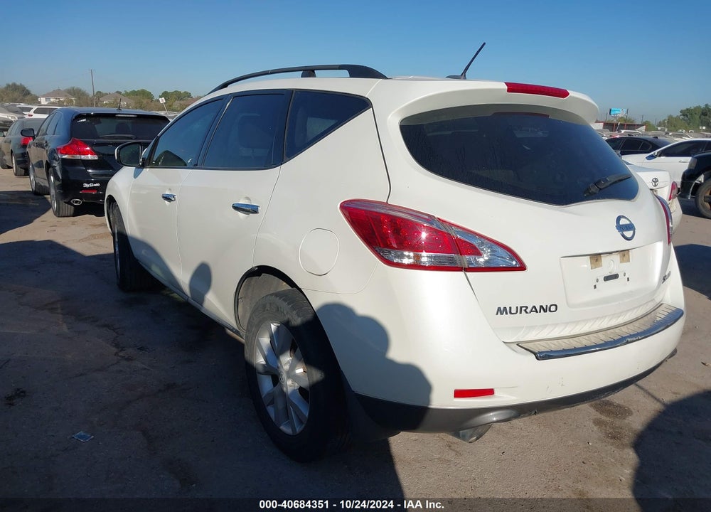 2012 NISSAN MURANO SL VIN: JN8AZ1MW0CW221120