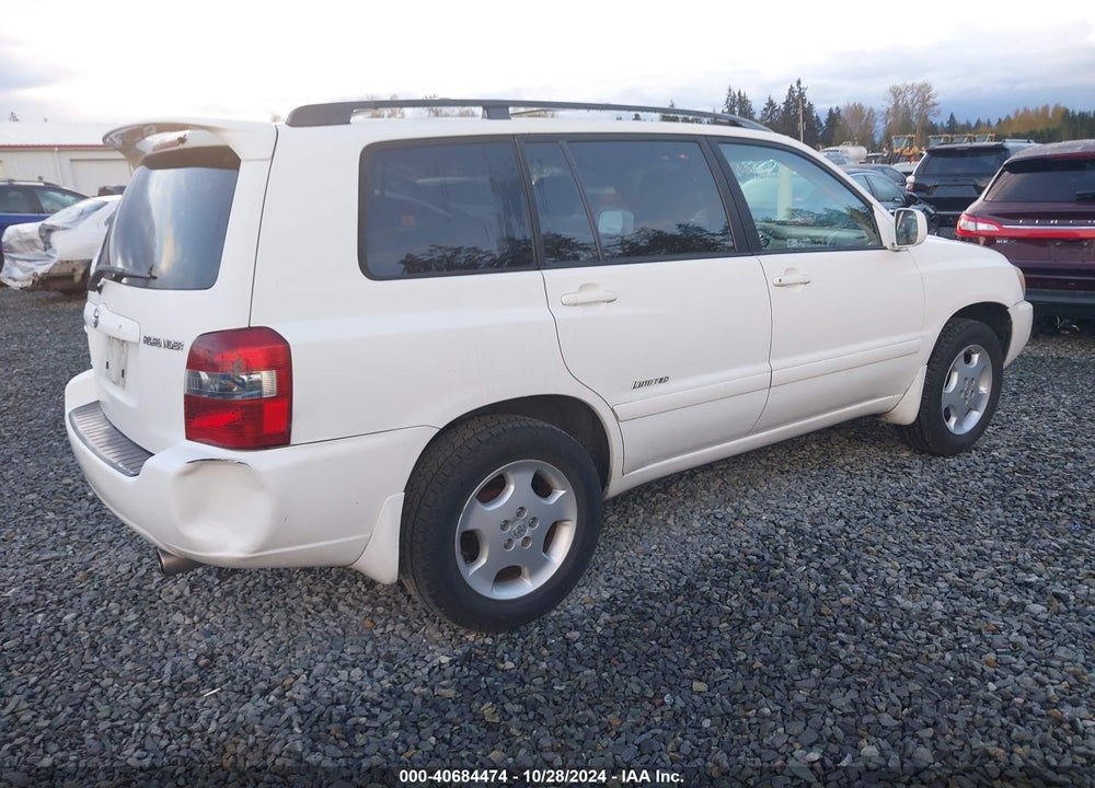 2007 TOYOTA HIGHLANDER LIMITED V6 VIN: JTEEP21A470194042