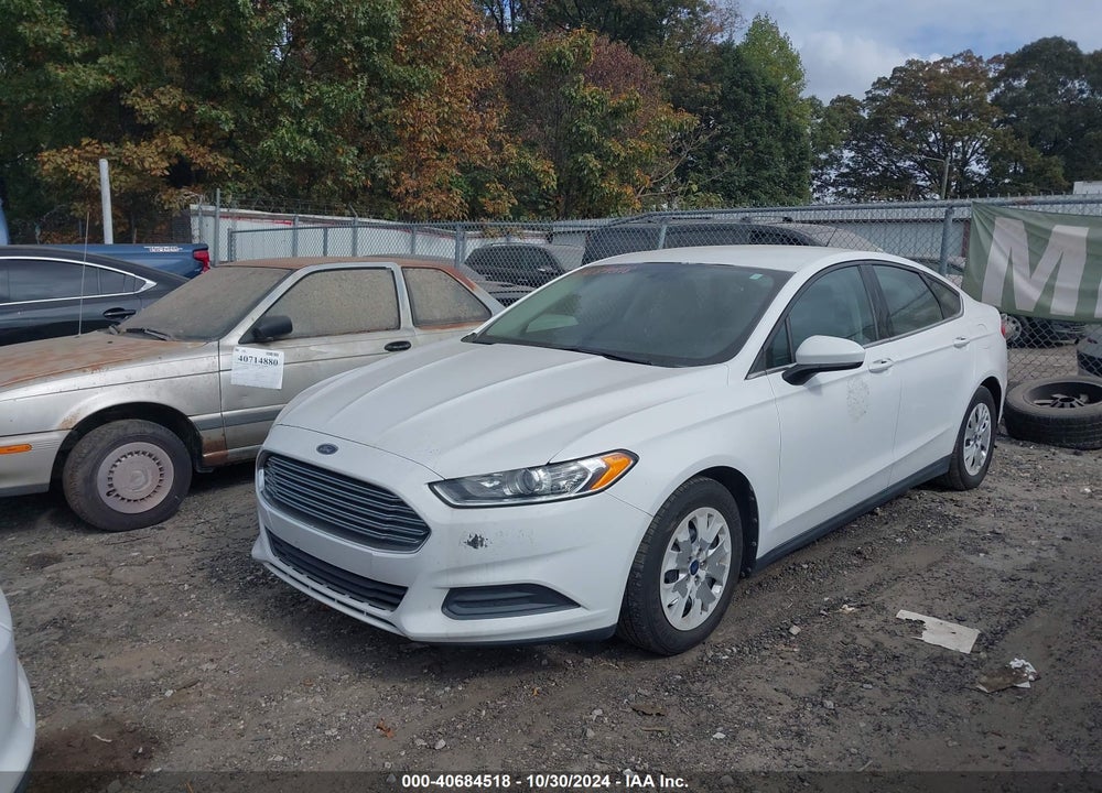 2013 FORD FUSION S VIN: 3FA6P0G71DR127957