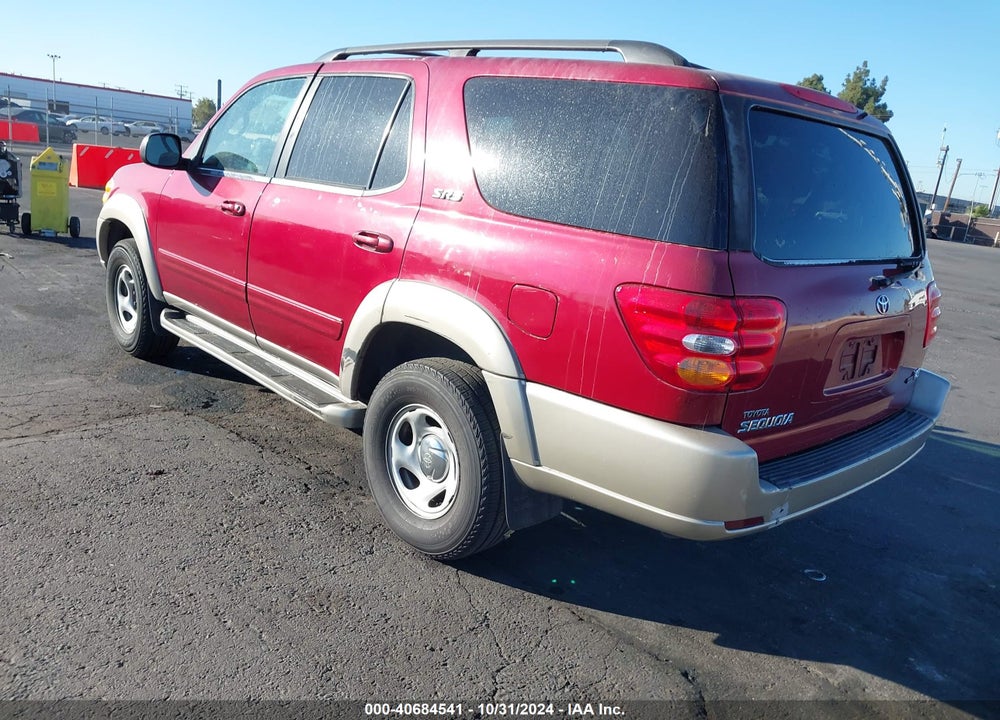 2001 TOYOTA SEQUOIA SR5 V8 VIN: 5TDZT34AX1S020144