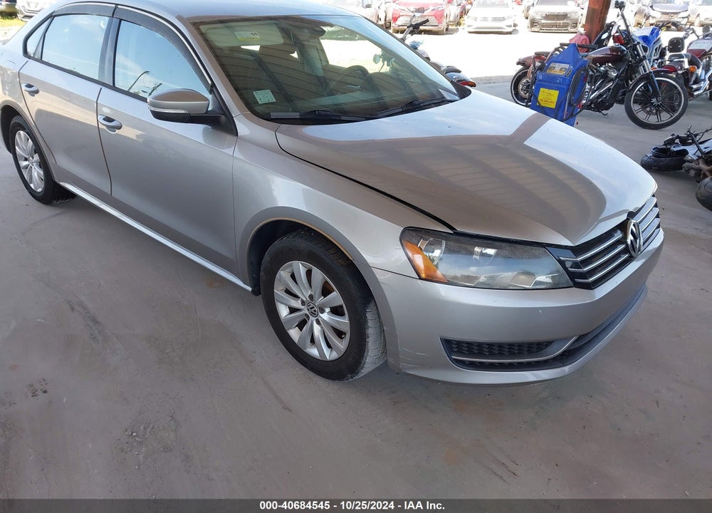 2013 VOLKSWAGEN PASSAT 2.5L S VIN: 1VWAH7A32DC001246