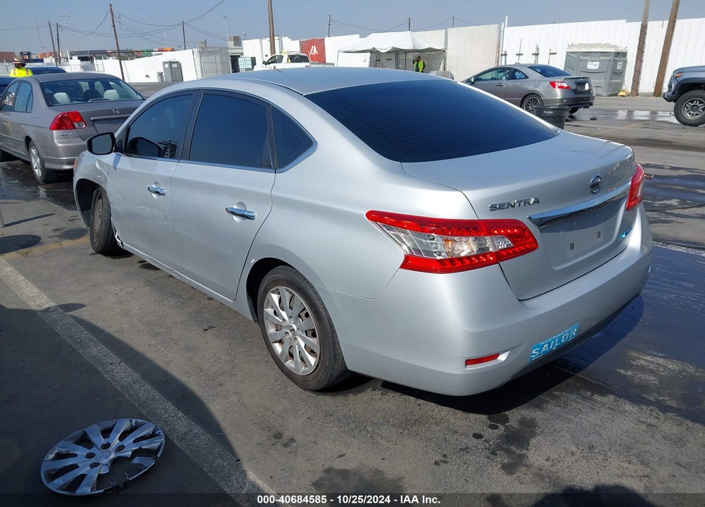 2013 NISSAN SENTRA S VIN: 3N1AB7AP4DL772046