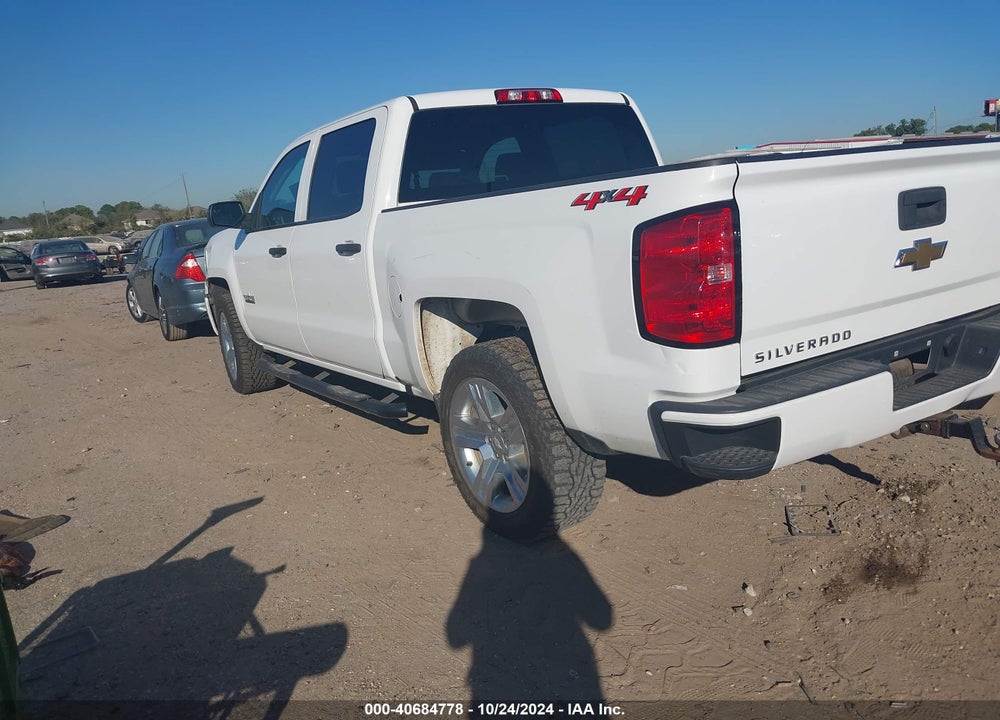 2018 CHEVROLET SILVERADO 1500 CUSTOM VIN: 3GCUKPEC6JG412797