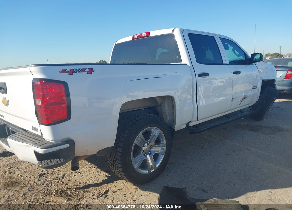 2018 CHEVROLET SILVERADO 1500 CUSTOM VIN: 3GCUKPEC6JG412797