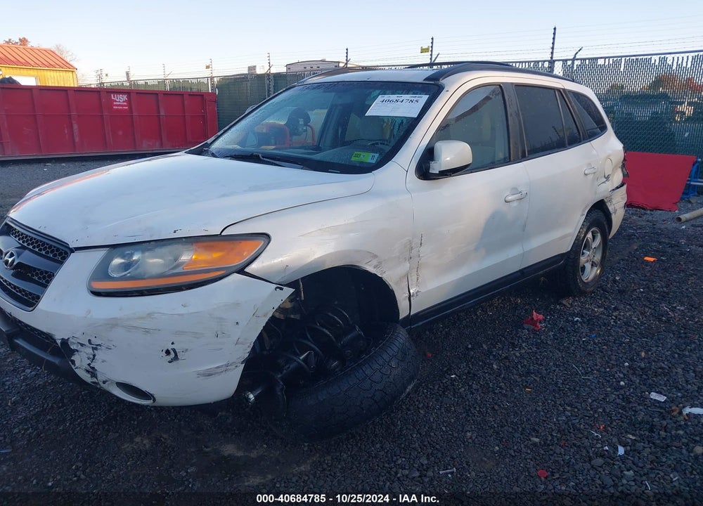 2008 HYUNDAI SANTA FE GLS VIN: 5NMSG73D98H183860