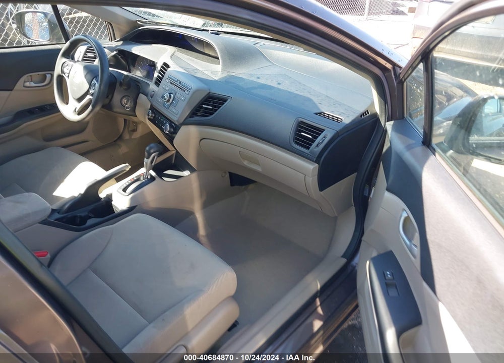 2012 HONDA CIVIC LX VIN: 2HGFB2F59CH529290