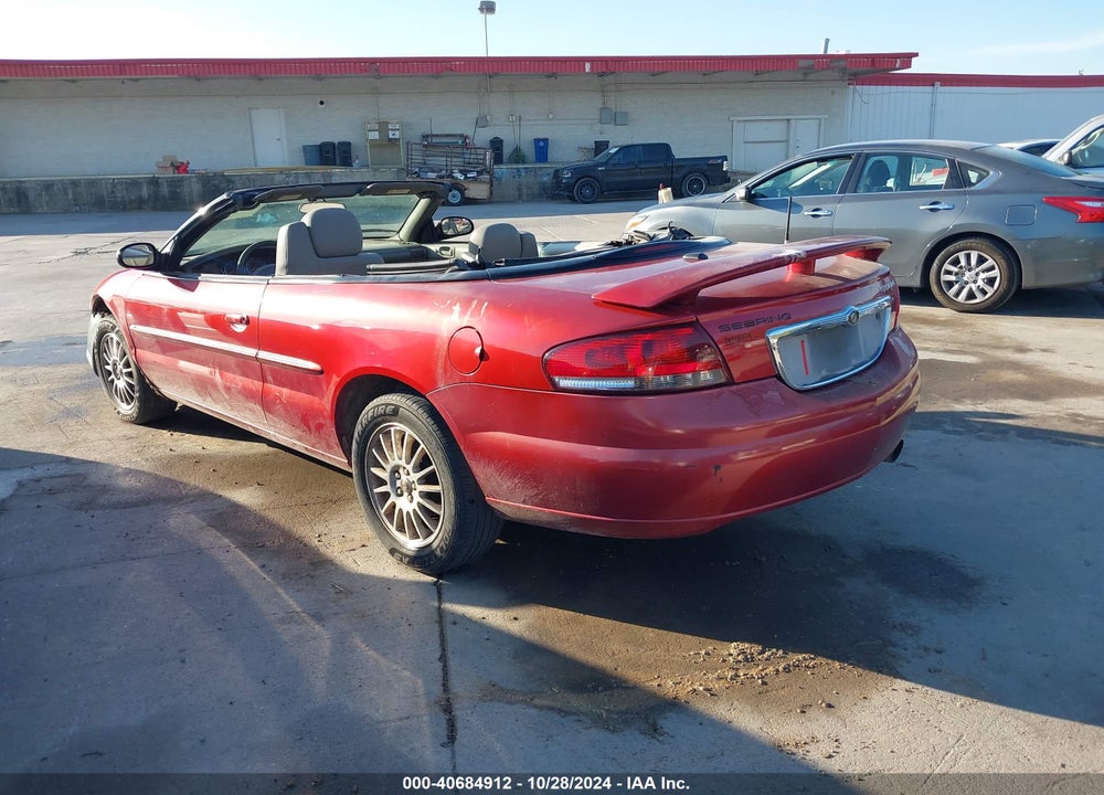 2006 CHRYSLER SEBRING TOURING VIN: 1C3EL55R06N135920