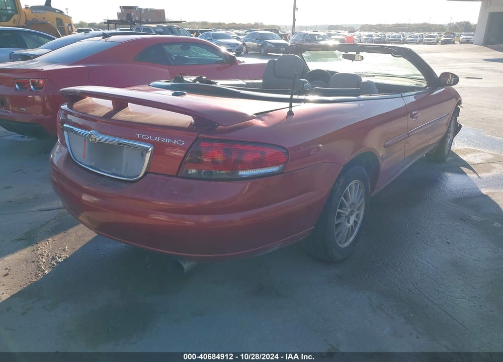 2006 CHRYSLER SEBRING TOURING VIN: 1C3EL55R06N135920