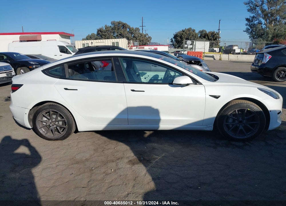 2022 TESLA MODEL 3 REAR-WHEEL DRIVE VIN: 5YJ3E1EA4NF104389