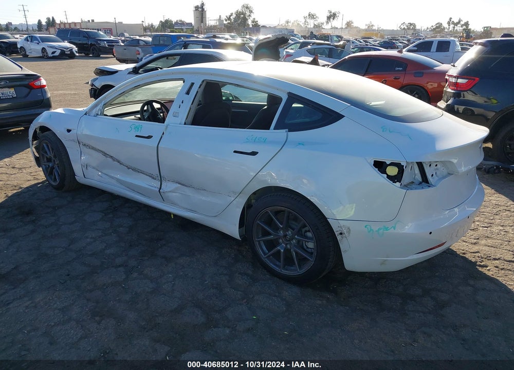 2022 TESLA MODEL 3 REAR-WHEEL DRIVE VIN: 5YJ3E1EA4NF104389