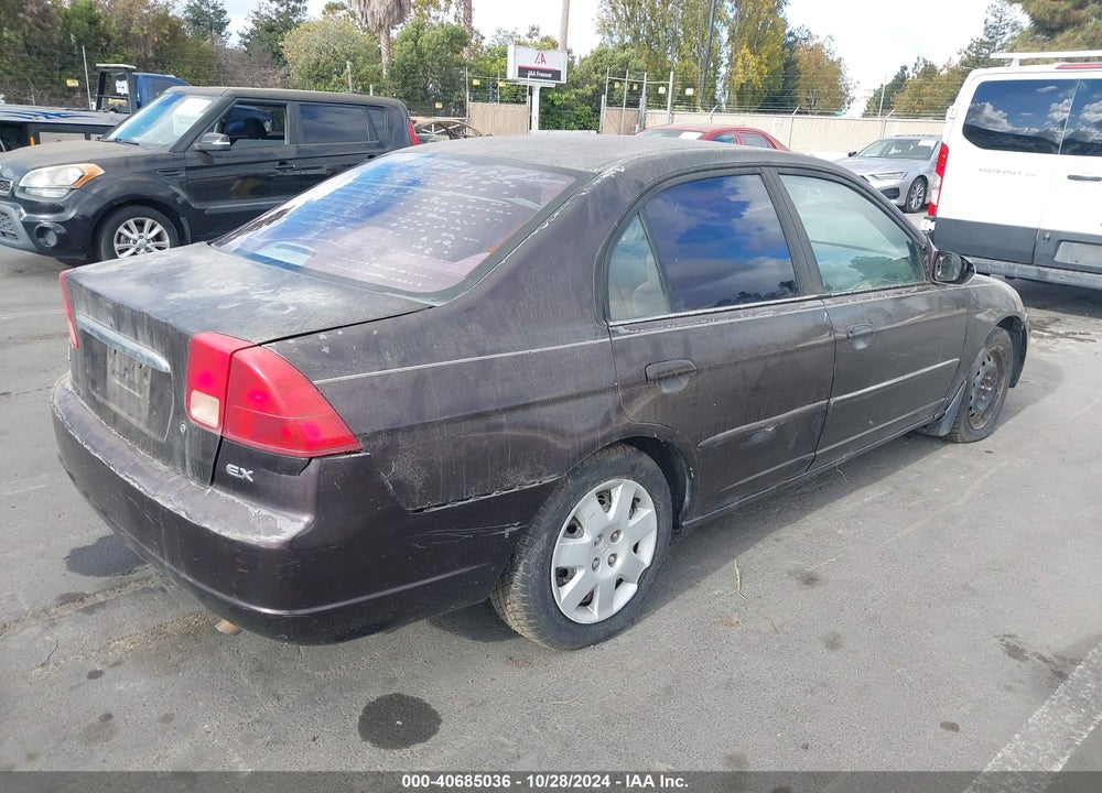 2001 HONDA CIVIC EX VIN: 2HGES26771H530951