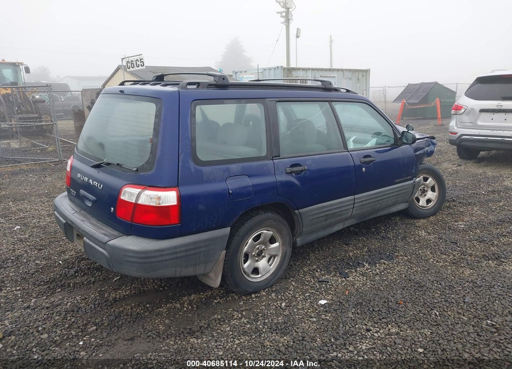2002 SUBARU FORESTER L VIN: JF1SF63542H753039