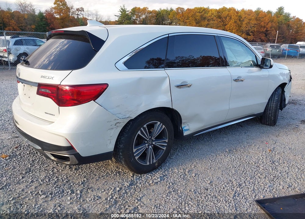 2017 ACURA MDX VIN: 5FRYD4H37HB040150