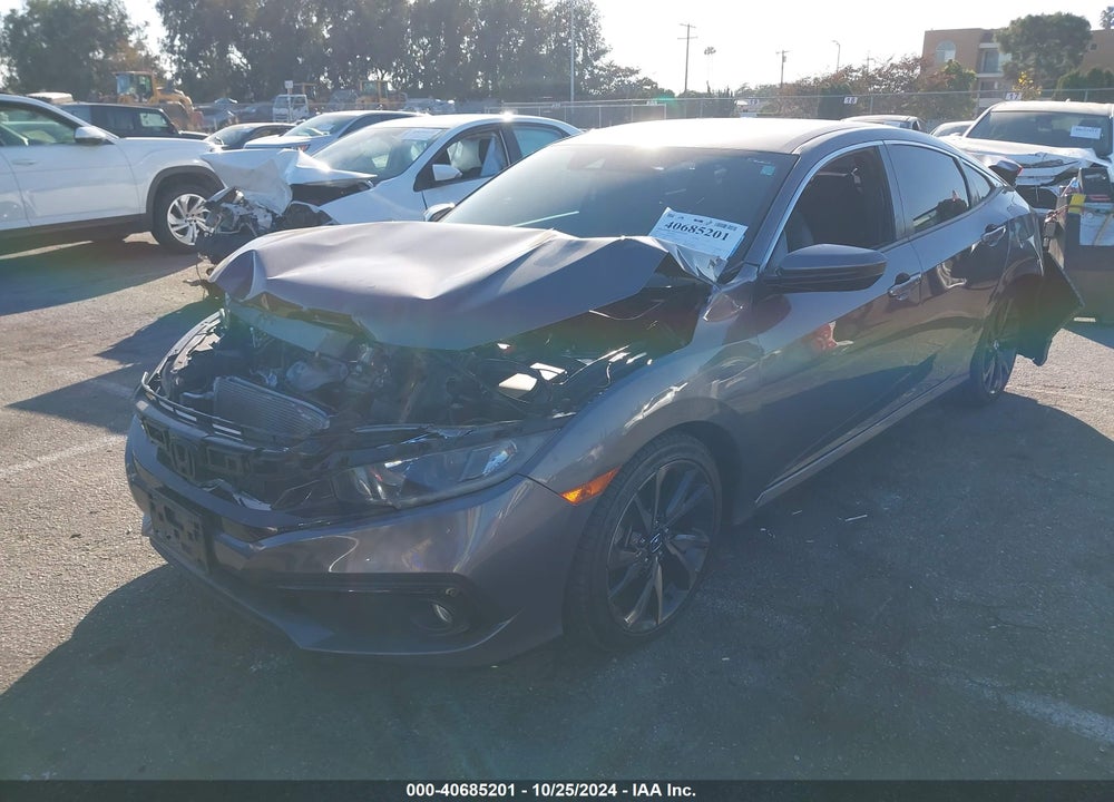 2019 HONDA CIVIC VIN: 2HGFC2F80KH502825